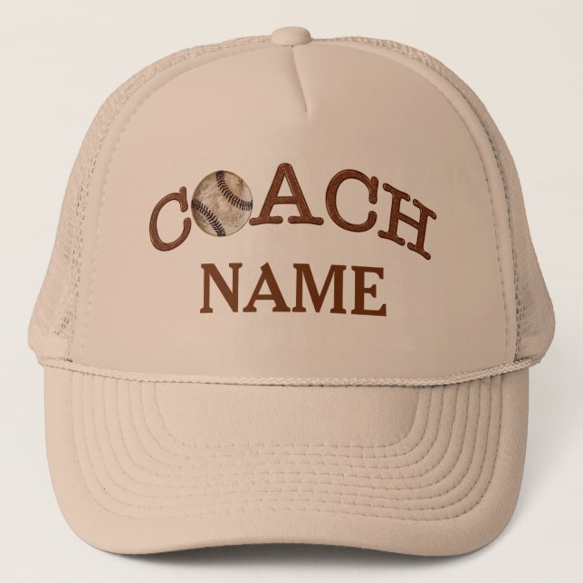 PERSONALIZED Vintage Coach Baseball Cap (Front)