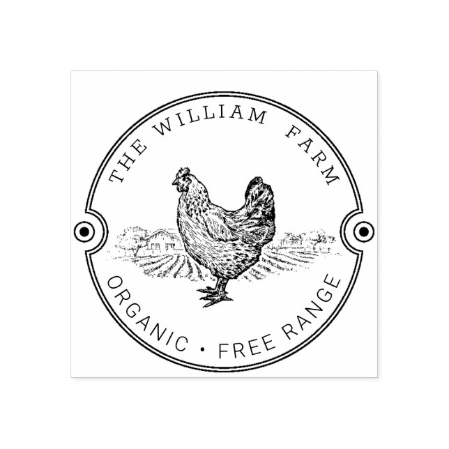 Personalized Vintage ⎢ Egg Stamp (Imprint)