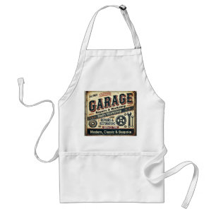 Personalized Vintage Garage Apron