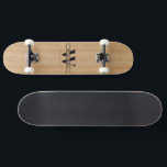 Personalized Vintage Light Wood Print Maple Skateboard<br><div class="desc">The authentic wood texture brings warmth and sophistication,  perfectly blending street culture with a farmhouse aesthetic. Centered on the deck is our signature bold serif split-bar monogram. Clean,  simple,  and ready for your custom touch!</div>