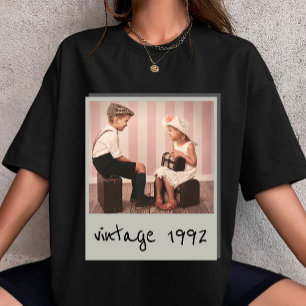 personalized Vintage Photo And Year Custom  T-Shirt