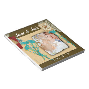 Personalized Vintage Photo Collage Notepad
