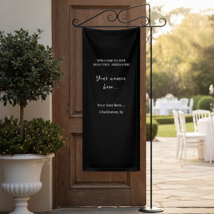 Personalized Vinyl Wedding Welcome Sign