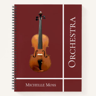 Personalized Violin  Notebook
