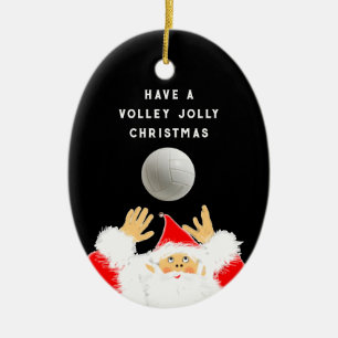 Personalized Volleyball Keepsake Ceramic Tree Decoration