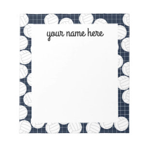 Personalized Volleyball Notepad