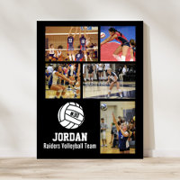 Personalized Volleyball Photo Collage Name Team #