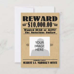 Personalized Wanted Dead or Alive