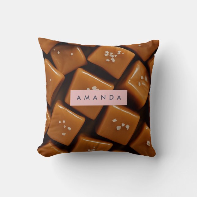 Personalized Warm Salted Caramel  Cushion (Front)