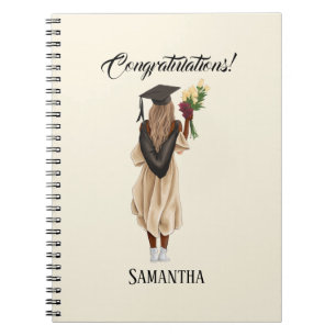 Personalized Watercolor Graduation (6) Notebook