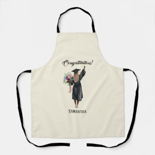 Personalized Watercolor Graduation (7) Apron