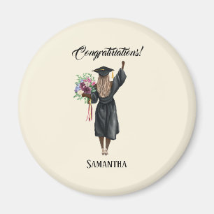 Personalized Watercolor Graduation (7) Magnet