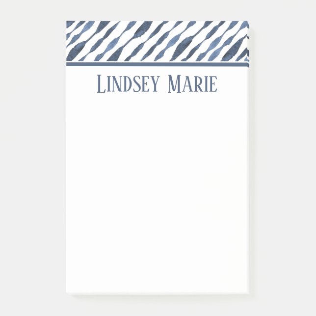 PERSONALIZED WATERCOLOR Post-it Notes (Front)