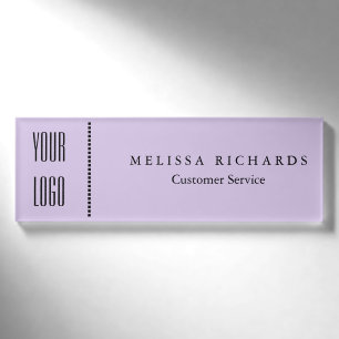 Personalized Watercolor Small Name Badge