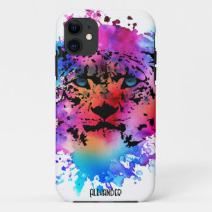 Personalized Watercolor Tiger Head Case-Mate iPhone Case