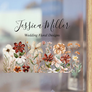Personalized Watercolor Vintage Wildflower Floral