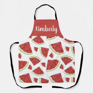 Personalized Watermelon Pattern Gift – Custom Name Apron