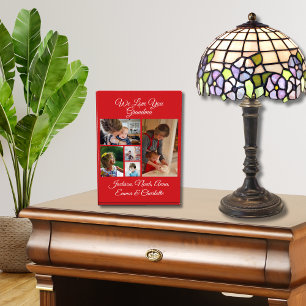 Personalized We Love You Grandma   Red 5 Photo