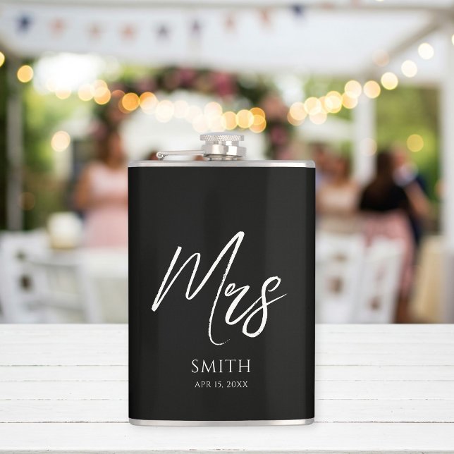 Personalized Wedding Bottle | Mr. and Mrs.  Hip Flask (Creator Uploaded)