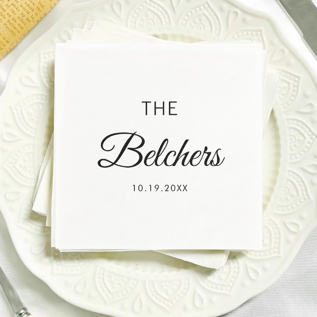 Personalized Wedding Custom Wedding Favors Napkin (Creator Uploaded)