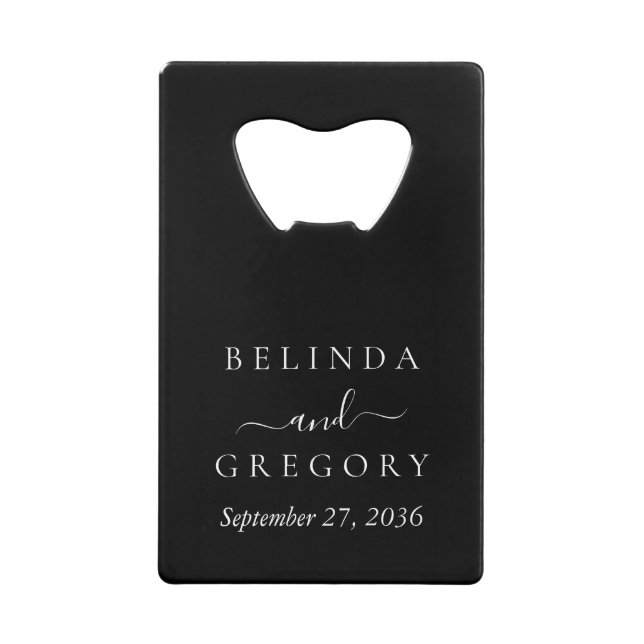 Personalized Wedding Gifts Black White  (Front)