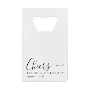 Personalized Wedding Gifts Black White Cheers