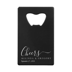 Personalized Wedding Gifts Black White Cheers