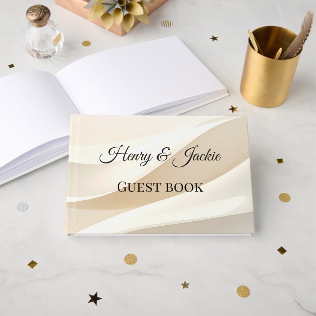 Personalized Wedding Guest Book (Front Open)