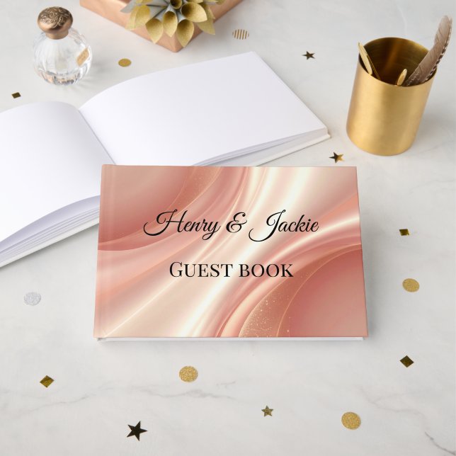 Personalized Wedding Guest Book (Front Open)