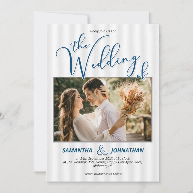 Personalized Wedding Invitation (Front)