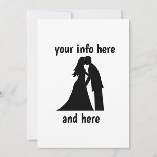 PERSONALIZED WEDDING INVITATIONS BRIDE & GROOM ART