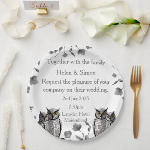 Personalized Wedding  Paper Plate