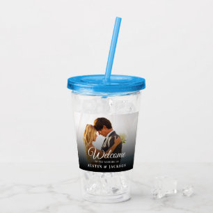 Personalized Wedding Photo Acrylic Tumbler