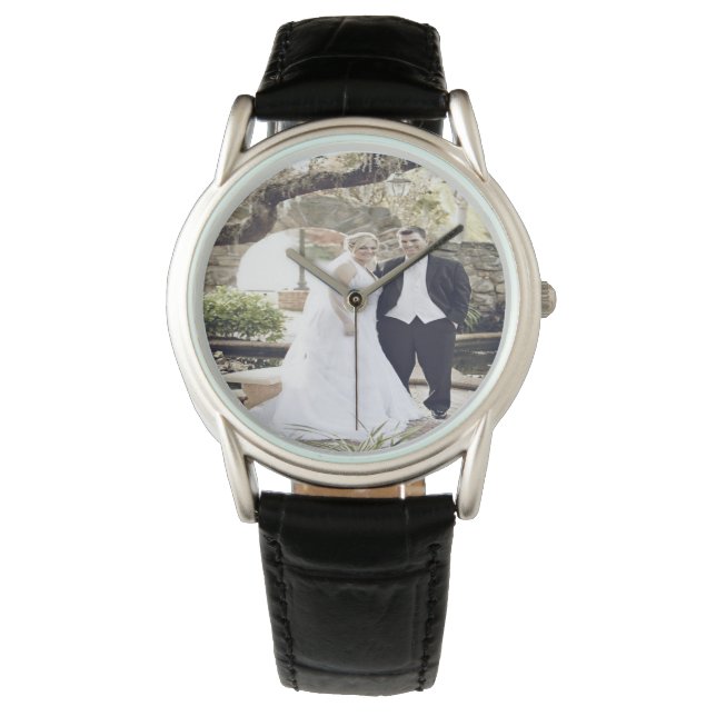 Personalized Wedding Photo Crown Protector Watch (Front)