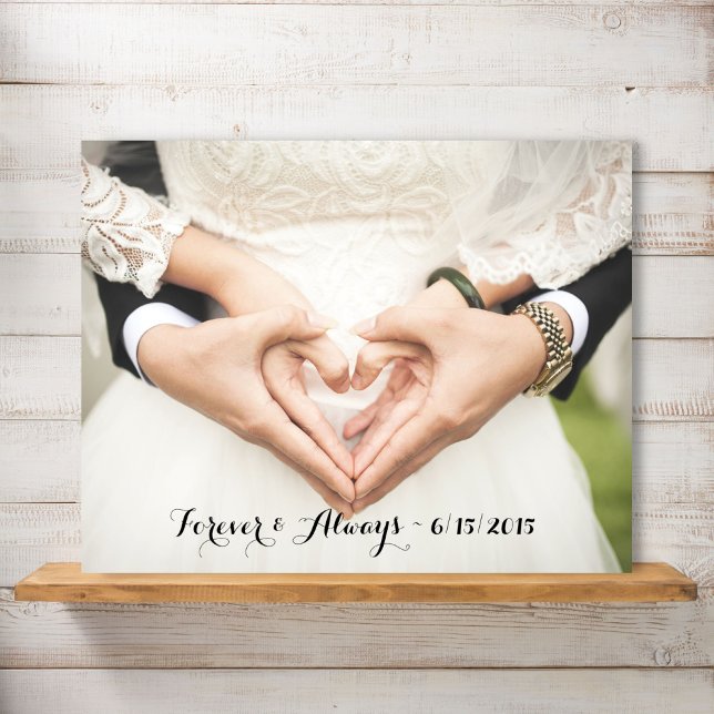 Personalized Wedding Photo Forever & Always Poster (Creator Uploaded)