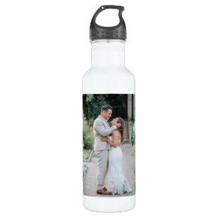 PERSONALIZED WEDDING PHOTO water bottle