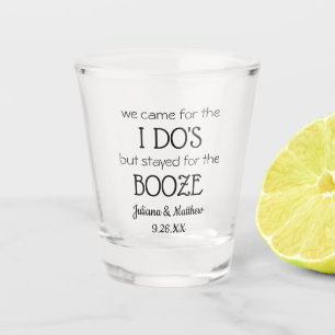 Personalized Wedding Shot Glass   Wedding Favors