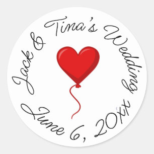 Personalized wedding stickers