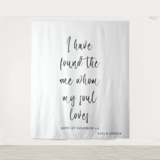 Personalized Wedding Tapestry Backdrop with Names