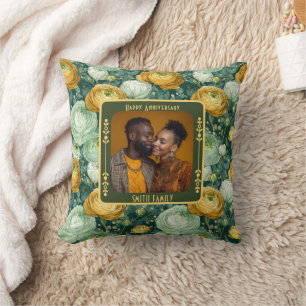 Personalized Wedding Throw Pillow For Couple