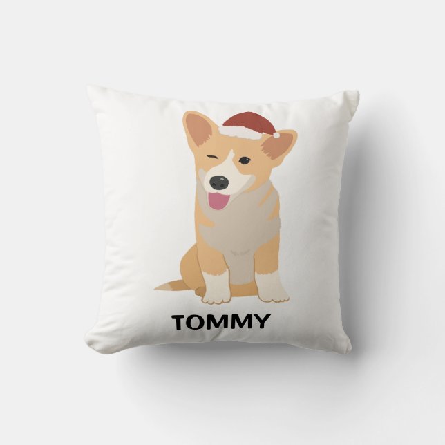 Personalized Welsh Corgi Cushion (Front)
