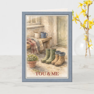 Personalized Whimsical Happy Valentine's Day Card