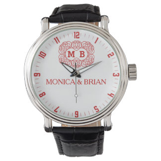 Personalized White red Women’s Elegant Custom Gift Watch