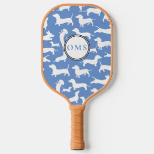 Personalized Wiener Dog, Sausage Dog Pickleball Paddle