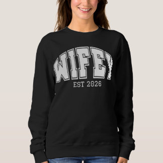 Personalized Wifey, Sports font design Sweatshirt