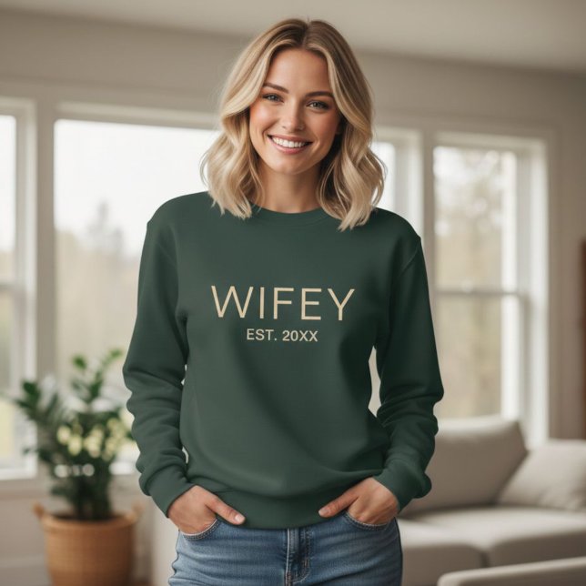 Personalized Wifey Sweatshirt (Creator Uploaded)