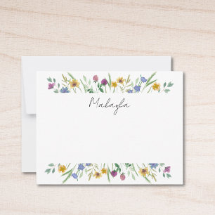 Personalized Wildflower Card