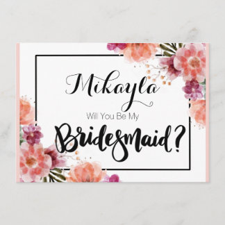 Personalized Will You Be My Bridesmaid Cards