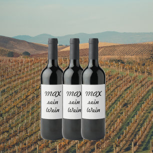 personalized wine label