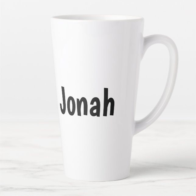Personalized Winter Squirrel in Frosted Forest Latte Mug (Right)